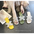 Womens Slipper Fashion Rhinestone Sliders Slip On Mules Summer Shoe Sandals